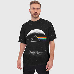 Футболка оверсайз мужская PINK FLOYD LOGO ПИНК ФЛОЙД ЗВЕЗДЫ, цвет: 3D-принт — фото 2