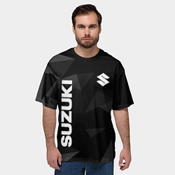 Футболка оверсайз мужская Сузуки, Suzuki Геометрия, цвет: 3D-принт — фото 2
