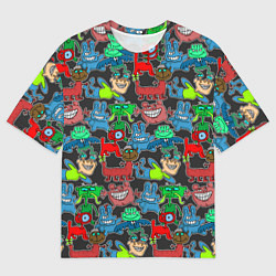 Футболка оверсайз мужская Мы чудики!, цвет: 3D-принт