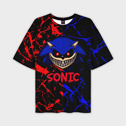 Мужская футболка оверсайз SONIC EXE DARK SONIC