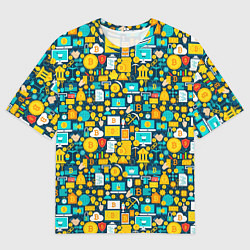 Футболка оверсайз мужская Трейдер Криптовалют, цвет: 3D-принт