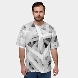 Футболка оверсайз мужская БЕЛЫЙ АРХИТЕКТОР, цвет: 3D-принт — фото 2