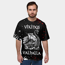Футболка оверсайз мужская Викинги: Вальхалла Vikings: Valhalla, цвет: 3D-принт — фото 2