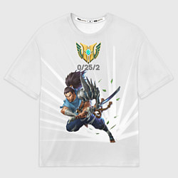 Мужская футболка оверсайз Yasuo Meme