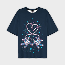Мужская футболка оверсайз Космическая любовь Cosmic love