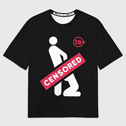 Мужская футболка оверсайз CENCORED
