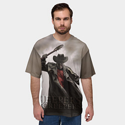 Футболка оверсайз мужская Джиперс криперс 3д, цвет: 3D-принт — фото 2