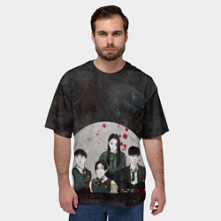 Футболка оверсайз мужская Мы все мертвы All of Us Are Dead, цвет: 3D-принт — фото 2