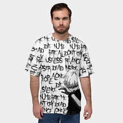 Футболка оверсайз мужская DEAD INSIDE 1000-7, цвет: 3D-принт — фото 2