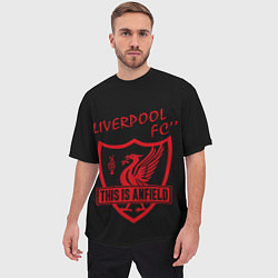 Футболка оверсайз мужская Liverpool Ливерпуль, цвет: 3D-принт — фото 2