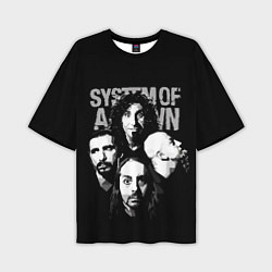 Футболка оверсайз мужская System of a Down рок группа, цвет: 3D-принт