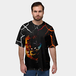 Футболка оверсайз мужская КЛИНОК РАССЕКАЮЩИЙ ДЕМОНОВ Зеницу Агацума, цвет: 3D-принт — фото 2