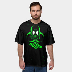 Футболка оверсайз мужская Biohazard Биологическая опасность, цвет: 3D-принт — фото 2