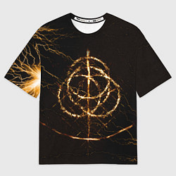 Футболка оверсайз мужская ELDEN RING SYMBOL ВЕЛИКИЕ РУНЫ, цвет: 3D-принт