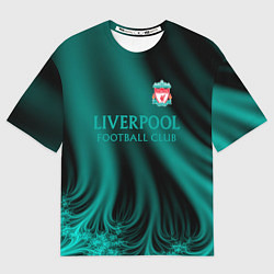 Футболка оверсайз мужская Liverpool спорт, цвет: 3D-принт