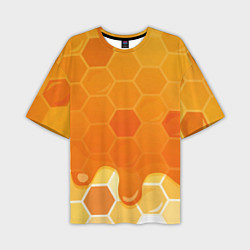 Футболка оверсайз мужская Мёд от пчёл, цвет: 3D-принт