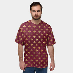 Футболка оверсайз мужская Классические узоры classic, цвет: 3D-принт — фото 2