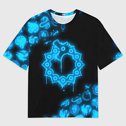 Футболка оверсайз мужская МЕЛИОДАС НЕОНОВЫЙ 7 СМЕРТНЫХ ГРЕХОВ, цвет: 3D-принт