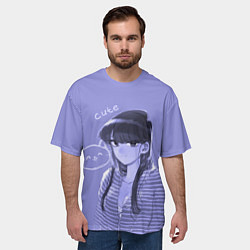 Футболка оверсайз мужская Cute Komi, цвет: 3D-принт — фото 2