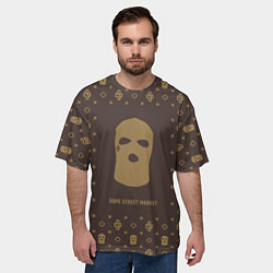 Футболка оверсайз мужская Узор Monogramm Ski Mask Dope Street Market, цвет: 3D-принт — фото 2