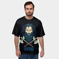 Футболка оверсайз мужская Viking!, цвет: 3D-принт — фото 2