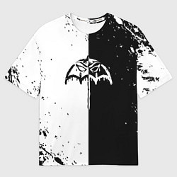 Футболка оверсайз мужская BRING ME THE HORIZON черное былое, цвет: 3D-принт