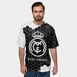 Футболка оверсайз мужская REAL MADRID Real Madrid Графика, цвет: 3D-принт — фото 2