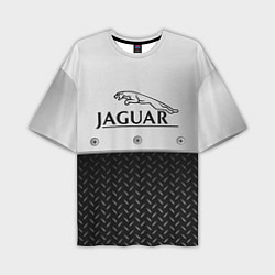 Мужская футболка оверсайз Jaguar Ягуар Сталь