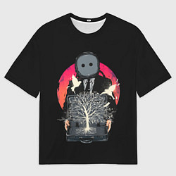 Футболка оверсайз мужская Рассвет Нового Мира, цвет: 3D-принт