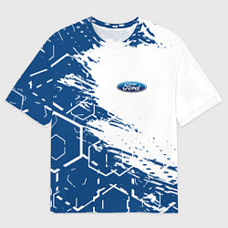 Футболка оверсайз мужская Форд ford, цвет: 3D-принт