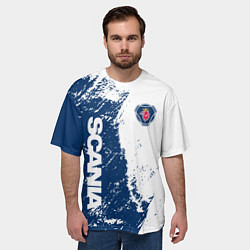 Футболка оверсайз мужская SCANIA SAAB, цвет: 3D-принт — фото 2