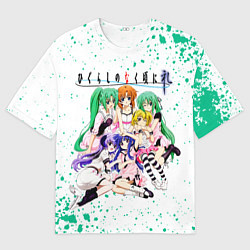 Футболка оверсайз мужская Когда плачут цикады: Карма, персонажи, цвет: 3D-принт