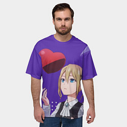 Футболка оверсайз мужская Hayasaka Ai Love Is War, цвет: 3D-принт — фото 2