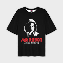 Мужская футболка оверсайз MR ROBOT Хакер