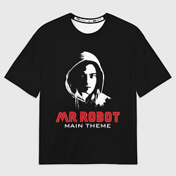 Футболка оверсайз мужская MR ROBOT Хакер, цвет: 3D-принт