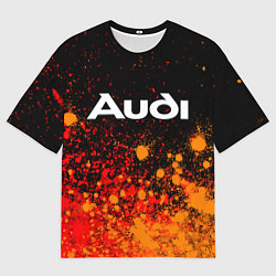 Мужская футболка оверсайз AUDI Краска