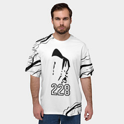 Футболка оверсайз мужская 228 rap, цвет: 3D-принт — фото 2