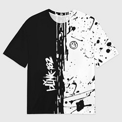 Футболка оверсайз мужская Blink 182 БРЫЗГИ, цвет: 3D-принт
