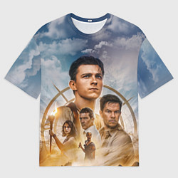 Футболка оверсайз мужская Uncharted: на картах не значится, цвет: 3D-принт