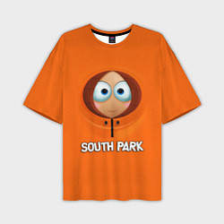 Футболка оверсайз мужская Южный парк - Кенни МакКормик, цвет: 3D-принт