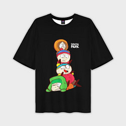 Мужская футболка оверсайз Южный парк персонажи - South Park