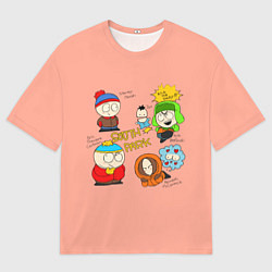 Футболка оверсайз мужская Южный парк персонажи South Park, цвет: 3D-принт