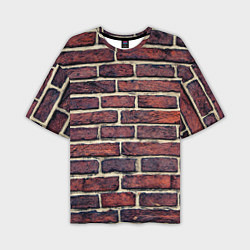 Футболка оверсайз мужская Brick Wall, цвет: 3D-принт