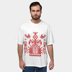 Футболка оверсайз мужская Богиня Судьбы Макошь 3D, цвет: 3D-принт — фото 2