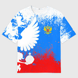 Мужская футболка оверсайз Я русский герб