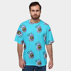 Футболка оверсайз мужская ВИНТАЖНАЯ РЕТРО ИГРУШКА ТАГАМОЧИ, цвет: 3D-принт — фото 2
