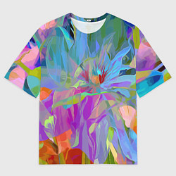 Футболка оверсайз мужская Abstract color pattern Summer 2022, цвет: 3D-принт