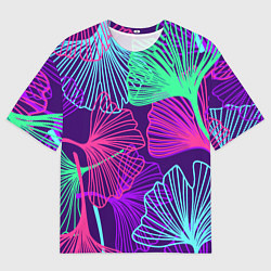 Мужская футболка оверсайз Neon color pattern Fashion 2023