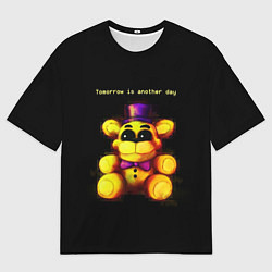 Мужская футболка оверсайз Five Nights at Freddys - мишка