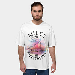 Футболка оверсайз мужская Велик моя медитация, цвет: 3D-принт — фото 2